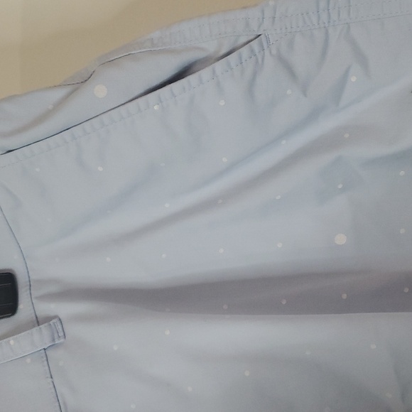 Mens Nike Standard Fit Light Blue Chino Shorts White Dots Size 42 Golf Preppy - Picture 9 of 14